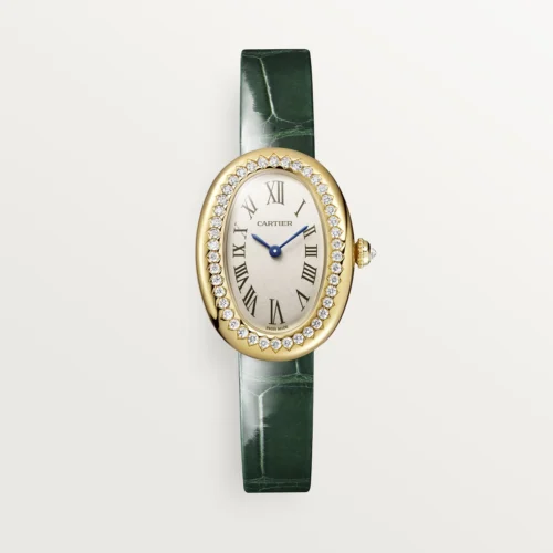 Cartier Baignoire de Cartier watch, small model Varnished green